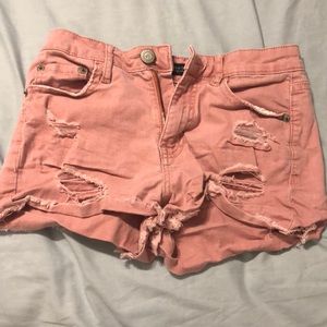 Aeropostale High Waisted shorty shorts.
